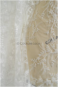 Perlen Spitze Stoff Off-White/ Perlen Brautkleid Spitze/ Couture Spitzenstoff/ Perlen Spitze// L22-453