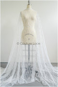 Pailletten Spitzenstoff mit Wellenmuster/ Couture Spitzenstoff Off-White/ Braut Spitzenstoff mit Pailletten// L22-455