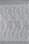 Romantischer Blumen Spitzenstoff mit Pailletten/ floraler Couture Spitzenstoff Off-White/ zarter floraler Spitzenstoff// L22-458