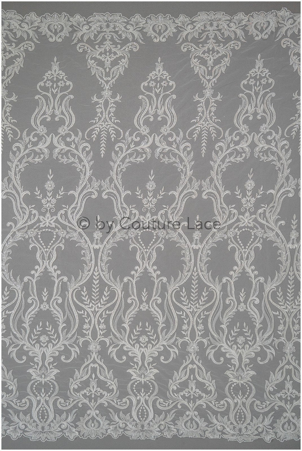 Boho bridal lace fabric with leaf pattern, wedding lace fabric, boho wedding dress, bridal lace fabric, vintage wedding dress lace// L20-378