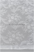 French floral lace/ bridal raschel lace/ French veil lace/ bridal chanitilly lace/ Edwardian lace fabric// L22-519