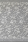Romantischer Braut Spitzenstoff mit Blumenmuster/ florale Couture Spitze/ bestickte Braut Spitze// L22-498