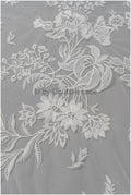 Romantischer Braut Spitzenstoff mit Blumenmuster/ florale Couture Spitze/ bestickte Braut Spitze// L22-498