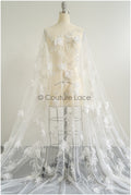 Perlen Braut Spitzenstoff Off-Whtie/ schwere Perlenspitze/ Couture Spitzenstoff/ Couture Brautspitze Stoff// L22-477