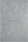 3D flower lace fabric/ pearl bridal fabric/ romantic flower lace fabric with 3D flowers/ wedding lace fabric // L22-476
