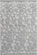 Schwerer Perlen Spitzenstoff Off-White/ Couture Spitzenstoff mit Blumen/ Braut Designer Spitze// L22-505