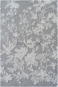 Wildflower lace fabric off-white/ Bridal couture lace fabric with pearls &amp; sequins/ Bridal lace with branches &amp; leaves// L22-485