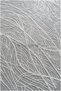 Beautiful pearl lace fabric with lines and waves/ Couture lace fabric with pearls &amp; sequins/ Bridal lace off-white// L22-481