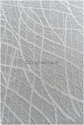 Schwerer Spitzenstoff mit Linien/ Couture Spitzenstoff mit Perlen & Pailletten/ Couture Spitzenstoff Off-White// L22-480