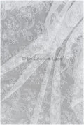 French floral lace/ bridal raschel lace/ French veil lace/ bridal chanitilly lace/ Edwardian lace fabric// L22-519