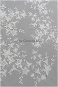 Super soft 3D lace fabric/ bridal couture lace fabric/ 3D embroidery lace/ 3D bridal lace with branches and leaves// L22-503 