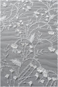 Perlen Braut Spitzenstoff/ Perlenspitze mit 3D-Blumen Off-White/ Couture Spitzenstoff/ Braut Spitzenstoff// L22-478