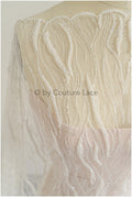 Perlen Spitze Stoff/ Couture Spitze Stoff/ Braut Spitze Stoff/ Perlen Perlen Spitze/ Perlen Welle Spitze // L22-500