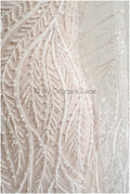 Perlen Spitzenstoff Off-White/ Couture Spitzenstoff/ Braut Spitzenstoff/ Perlen Spitze// L22-509