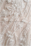 Glitzerperlen Spitzenstoff mit Blumenmuster/ Couture Spitzenstoff mit Perlen/ Braut Couture Spitzenstoff/ Perlenspitze// L22-512