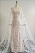 Perlen Spitzenstoff Off-White/ Brautkleid Spitze/ Couture Spitzenstoff/ Perlen Spitze// L22-513