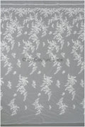 Romantischer Blumen Spitzenstoff/ Blumenspitze Off-White/ Hochzeitskleid Spitze/ Blumen Spitzenstoff mit Pailletten// L22-520