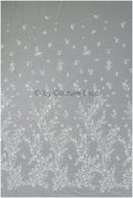 Romantischer Wildblumen Spitzenstoff/ Braut Spitze Off-White/ Hochzeitskleid Spitze mit Pailletten/ Blumenspitze// L22-522
