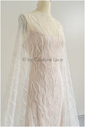 Perlen Spitze Stoff/ Couture Spitze Stoff/ Braut Spitze Stoff/ Perlen Perlen Spitze/ Perlen Welle Spitze // L22-500