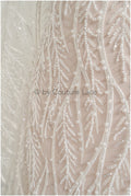 Perlen Spitzenstoff Off-White/ Couture Spitzenstoff/ Braut Spitzenstoff/ Perlen Spitze// L22-509