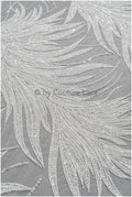 Perlen Spitzenstoff Off-White/ Perlen Spitzenstoff/ Braut Spitze Stoff/ Braut Perlenspitze// L22-510