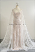 beautiful striped lace fabric/ pearl bridal lace with large branches/ wedding dress lace with pearls/ wedding dress material// L22-511