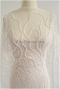 Perlen Spitzenstoff Off-White/ Brautkleid Spitze/ Couture Spitzenstoff/ Perlen Spitze// L22-513