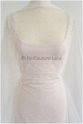 French floral lace/ bridal raschel lace/ French veil lace/ bridal chanitilly lace/ Edwardian lace fabric// L22-517
