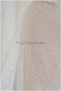 French floral lace/ bridal raschel lace/ French veil lace/ bridal chanitilly lace/ Edwardian lace fabric// L22-517