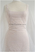 French floral lace/ bridal raschel lace/ French veil lace/ bridal chanitilly lace/ Edwardian lace fabric// L22-517