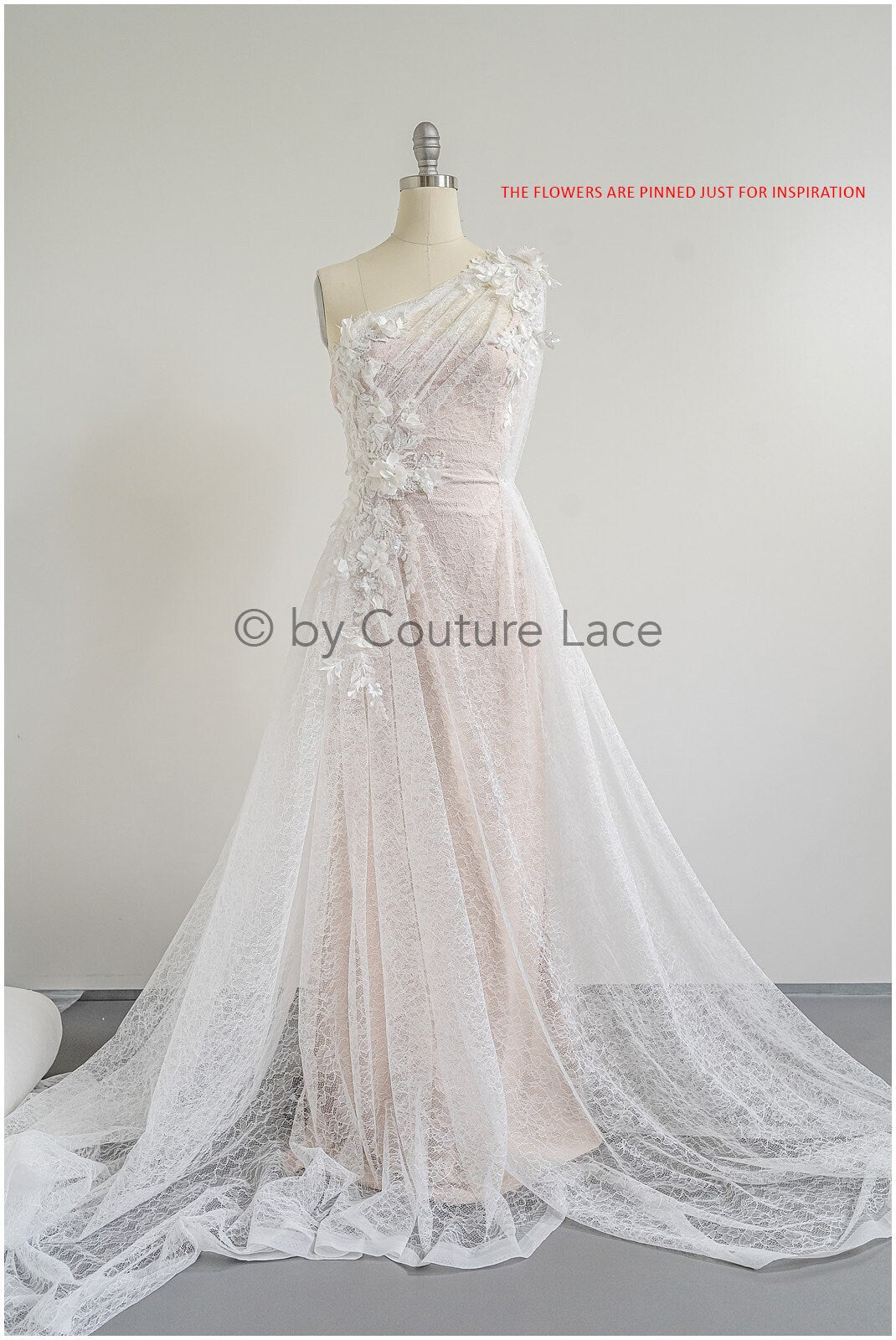 French floral lace/ bridal raschel lace/ French veil lace/ bridal chanitilly lace/ Edwardian lace fabric// L22-517