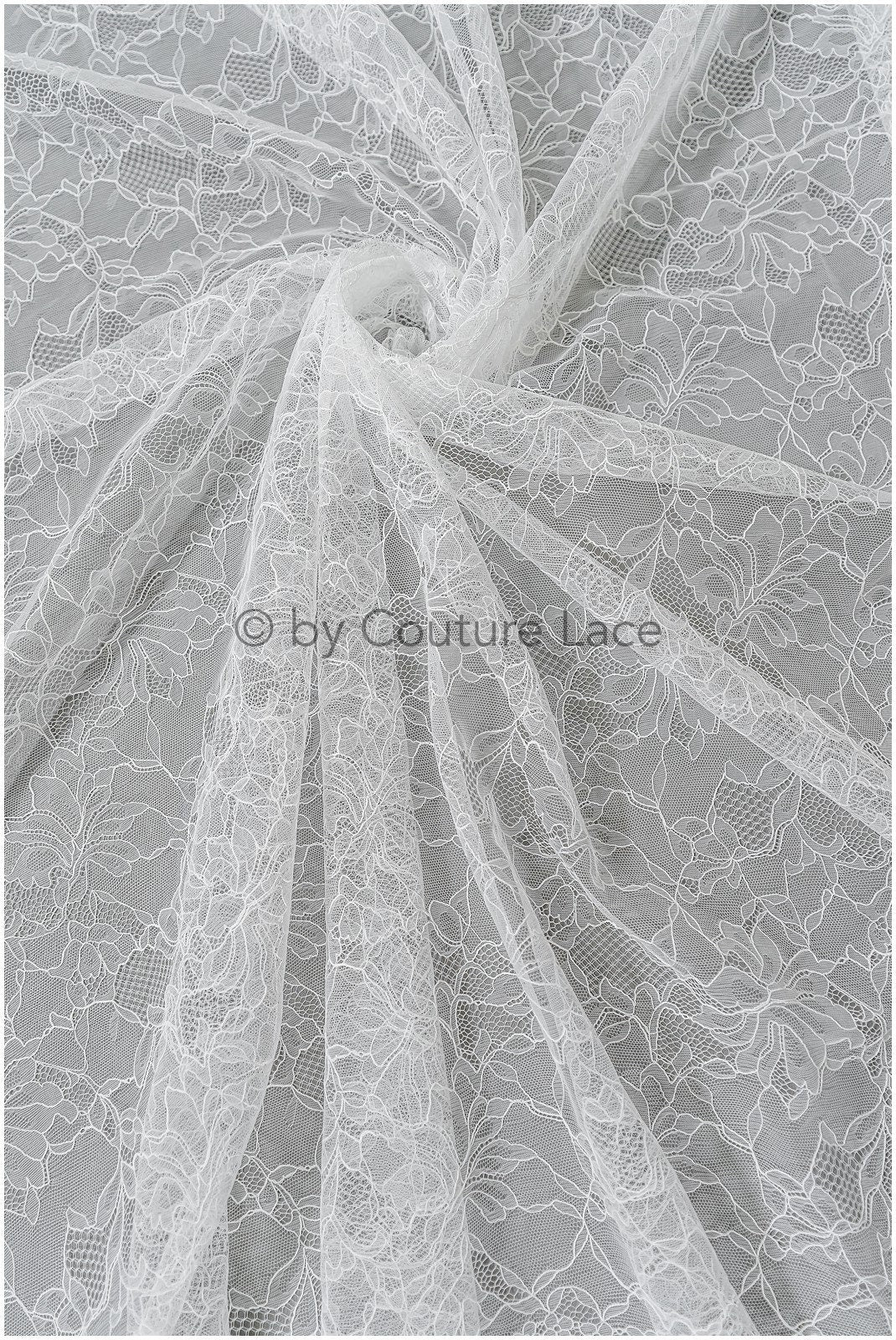 French floral lace/rassel lace for the bride // L22-518