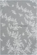 Romantischer Blumen Spitzenstoff/ Blumenspitze Off-White/ Hochzeitskleid Spitze/ Blumen Spitzenstoff mit Pailletten// L22-520
