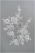 romantischer Blumen-Aufnäher/ Baumwollblumen Applikation/ Brautblumen Applikation/ Brautblumen Applikation// A22-310
