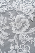 romantischer Blumen-Aufnäher/ Baumwollblumen Applikation/ Hochzeitskleid Spitze Applikation/ Brautblume Applikation// A22-286