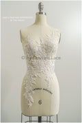 romantischer Blumen-Aufnäher/ Baumwollblumen Applikation/ Hochzeitskleid Spitze Applikation/ Brautblume Applikation// A22-286