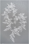 romantischer Blumen-Aufnäher/ Baumwollblumen Applikation/ Brautblumen Applikation/ Brautblumen Applikation// A22-293