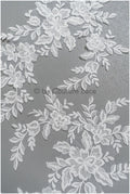 romantischer Blumen-Aufnäher/ Baumwollblumen Applikation/ Brautblumen Applikation/ Brautblumen Applikation// A22-294