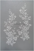 Romantische Wildblumen Spitze Aufnäher/ Baumwollblumen Applikation/ Brautkleid Spitze Applikation// A22-311