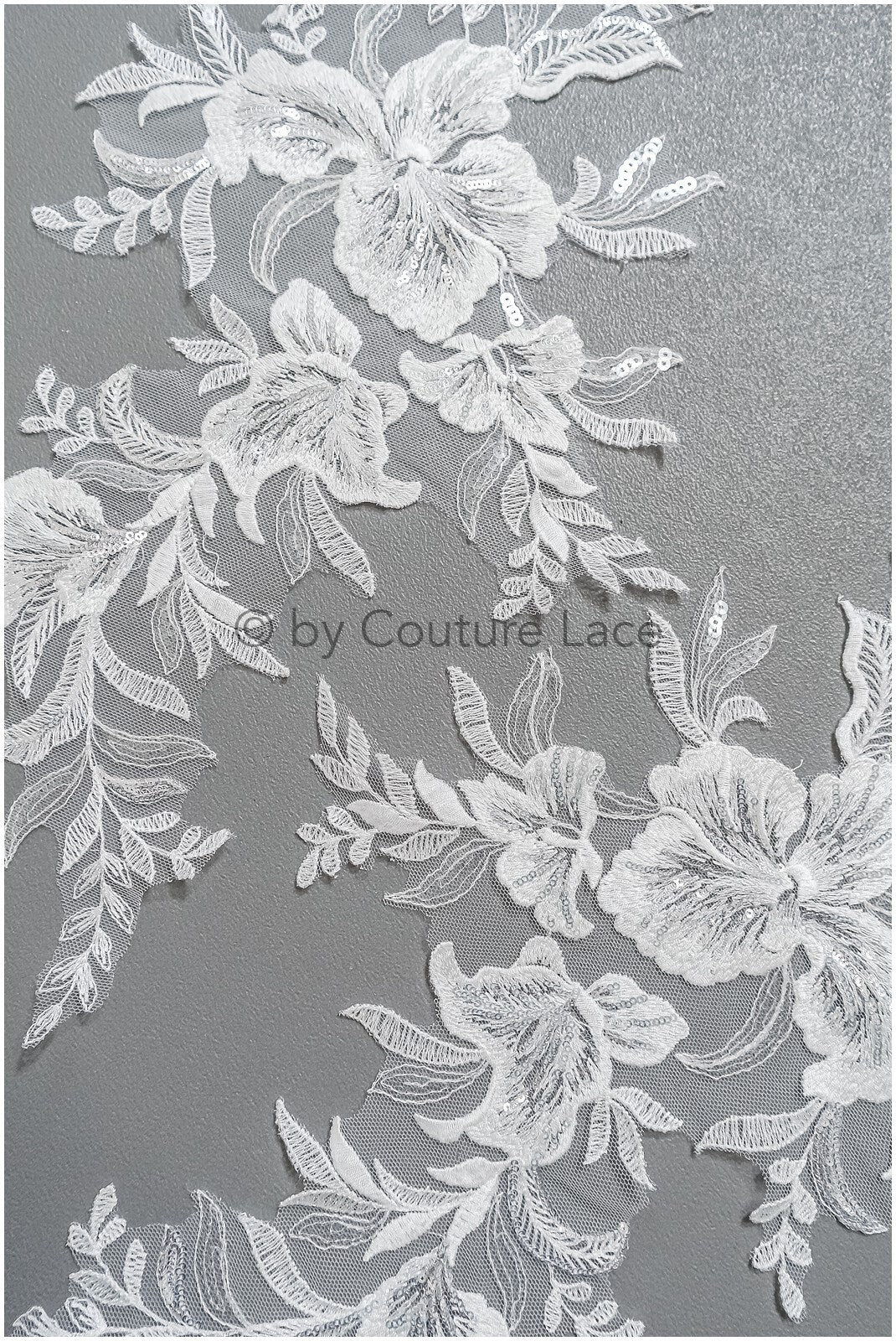 romantische Wildblumen Spitze Aufnäher/ Baumwollblumen Applikation/ Brautblumen Applikation/ Brautblumen Applikation// A22-295
