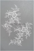 romantische Wildblumen Spitze Aufnäher/ Baumwollblumen Applikation/ Brautblumen Applikation/ Brautblumen Applikation// A22-295