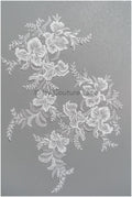 Romantische Wildblumen Spitze Aufnäher/ Baumwolle Blumen Applikation/ Brautkleid Spitze Applikation/ Brautblume Applikation// A22-296