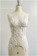 romantische Perlenblüten Spitze Aufnäher/ Baumwollblume Applikation/ Brautkleid Spitzen Applikation/ Brautblumen Applikation// A22-297