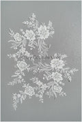 romantische Perlenblumen Spitze Aufnäher/ Baumwollblumen Applikation/ Brautkleid Spitze Applikation/ Brautblume Applikation// A22-298