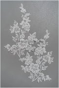 romantische Perlenblumen Spitze Aufnäher/ Baumwollblumen Applikation/ Brautkleid Spitzen Applikation// A22-300