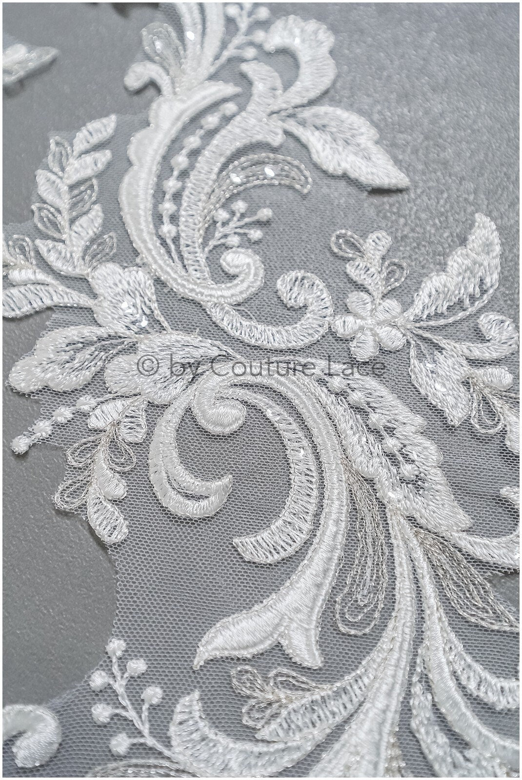 romantische Wildblumen Spitze Aufnäher/ Baumwollblumen Applikation/ Brautkleid Spitze Applikation// A22-301