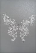 romantische Wildblumen Spitze Aufnäher/ Baumwollblumen Applikation/ Brautkleid Spitze Applikation// A22-301