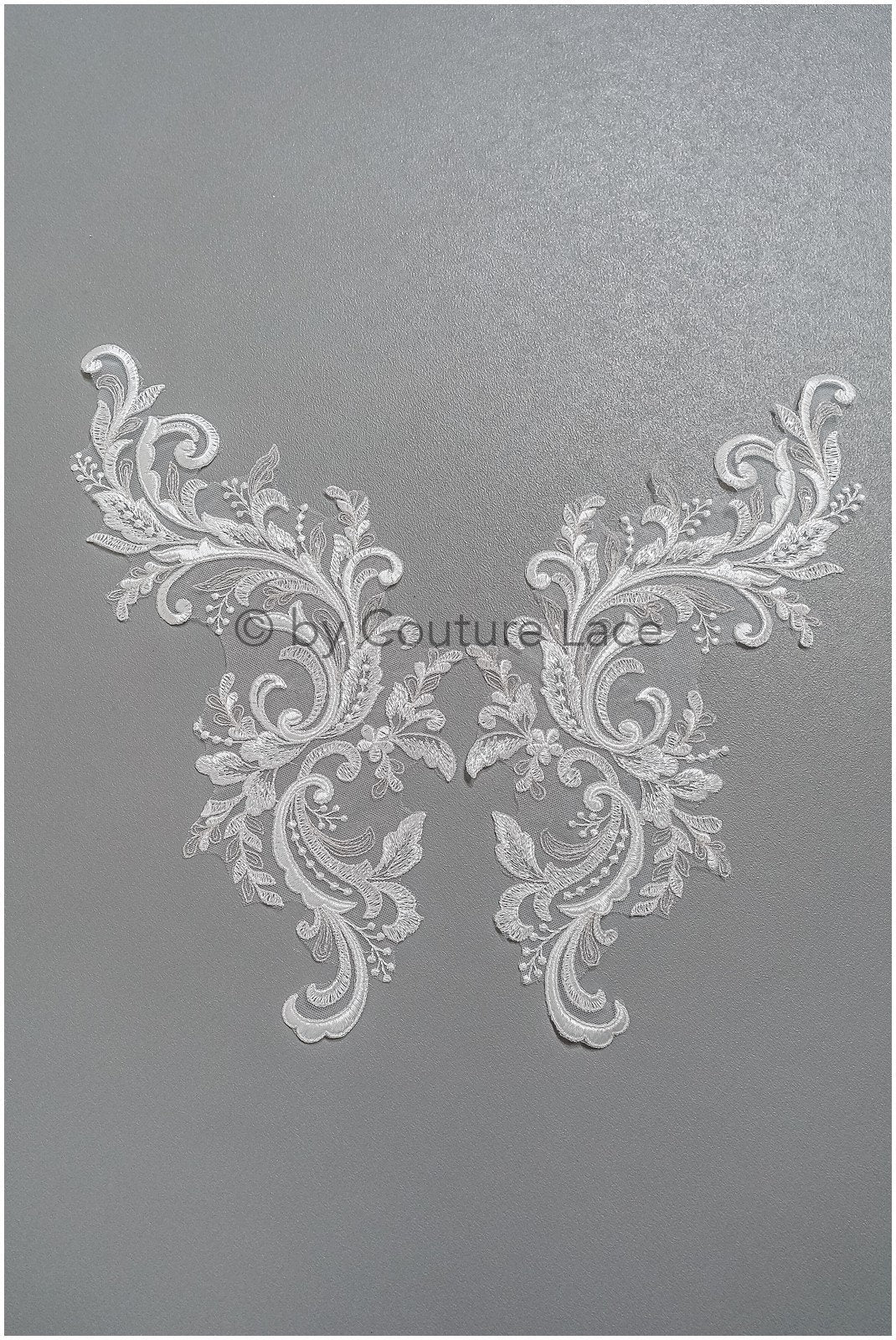 romantische Wildblumen Spitze Aufnäher/ Baumwollblumen Applikation/ Brautkleid Spitze Applikation// A22-301