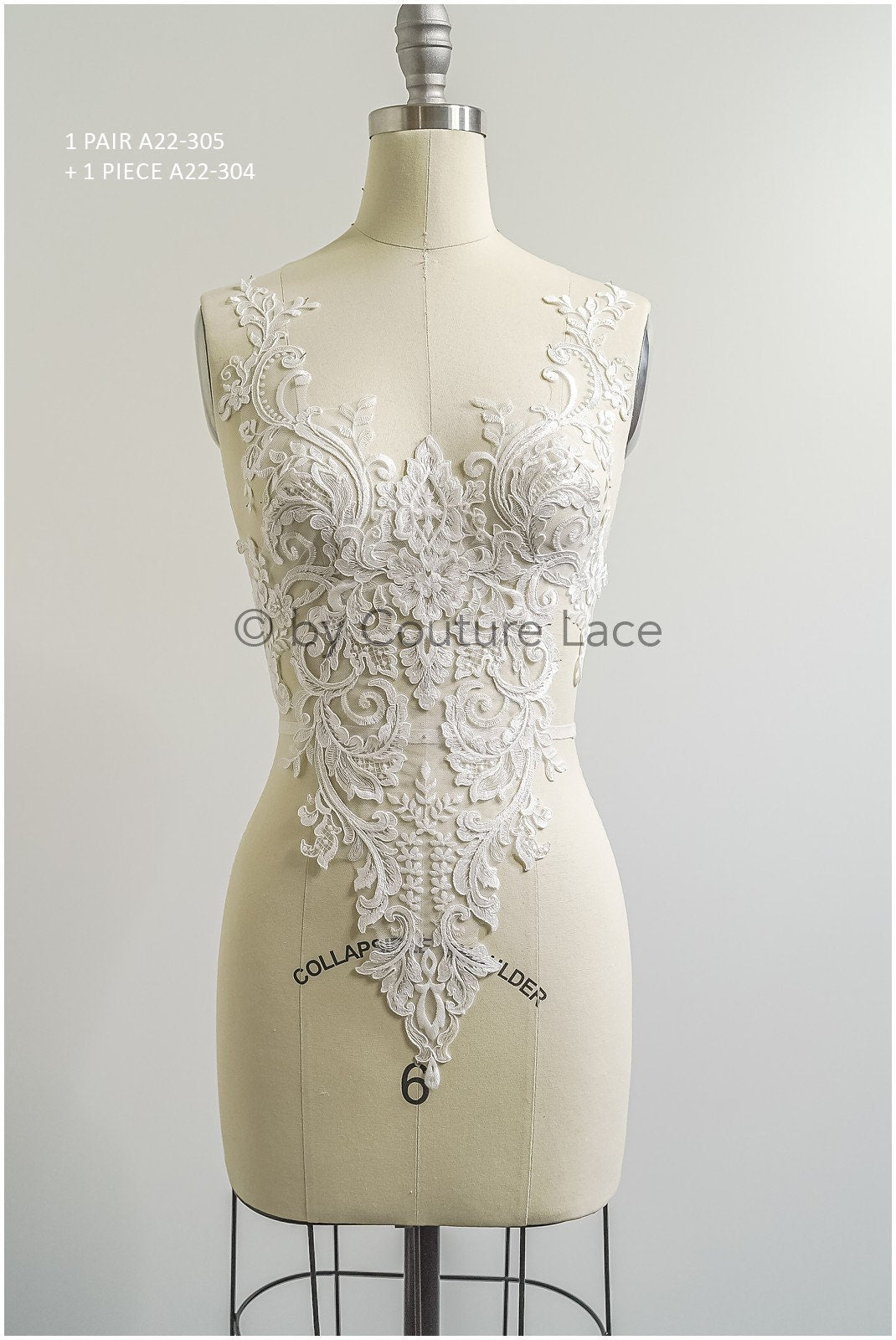 romantische Wildblumen Spitze Aufnäher/ Baumwollblumen Applikation/ Brautkleid Spitze Applikation// A22-304