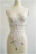 romantische Wildblumen Spitze Aufnäher/ Baumwollblumen Applikation/ Brautkleid Spitze Applikation// A22-304